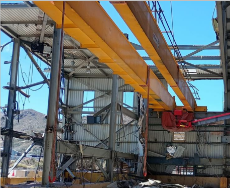 MANIOBRA EN 3D DE DESMONTAJE DE PUENTE GRÚA-MERRIL CROWEFLESAN – BARRICK